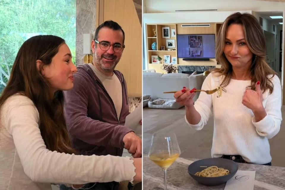 <p> Giada De Laurentiis/YouTube</p> Giada De Laurentiis’ Boyfriend Shane Farley and Daughter Jade Team Up in the Kitchen to Make Giada a Valentine’s Day Recipe