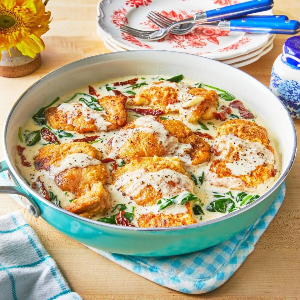 easter dinner ideas chicken florentine