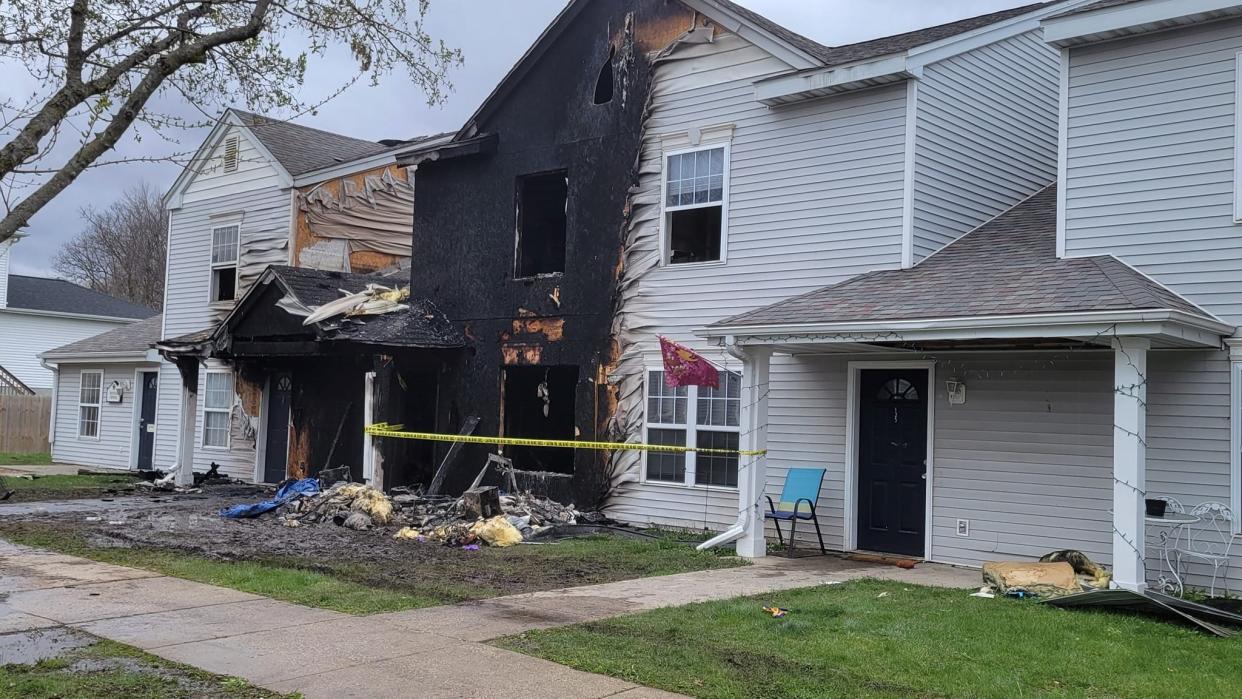 The scene of a deadly fire in Nevada, Iowa, in April of 2022, caused by occupants smoking while on home oxygen. The incident resulted in one fatality and two relatives suffering from severe burns. Both of the survivors in this fire were treated long-term at the U of I Hospitals and Clinics Burn Unit.