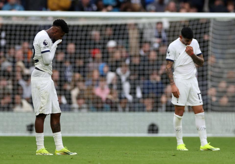 Thrown to the Wolves: Emerson Royal was Spurs's weak link as they were beaten 2-1 in their last game (Action Images via Reuters)