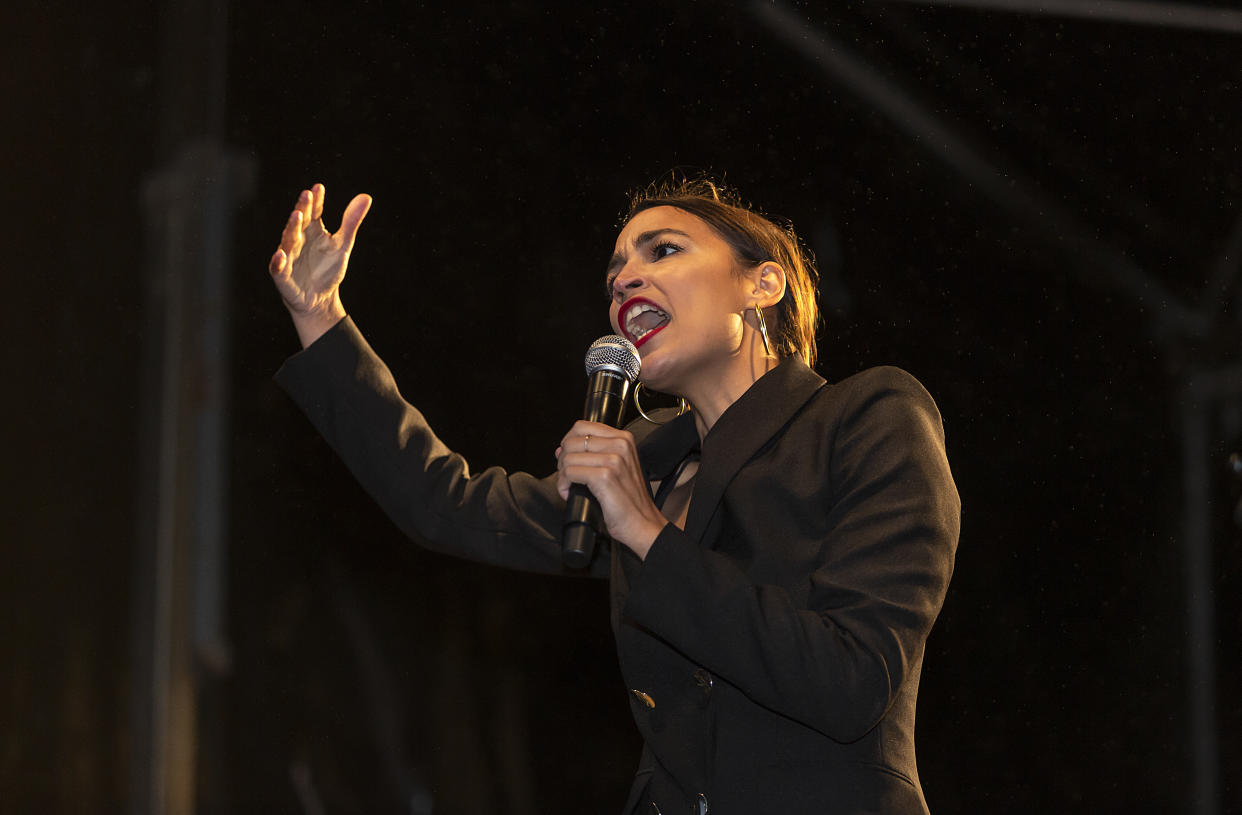 U.S. Rep. Alexandria Ocasio-Cortez spoke passionately in Copenhagen about how climate change could affect her becoming a parent. (Photo: Ole Jensen/Getty Images)