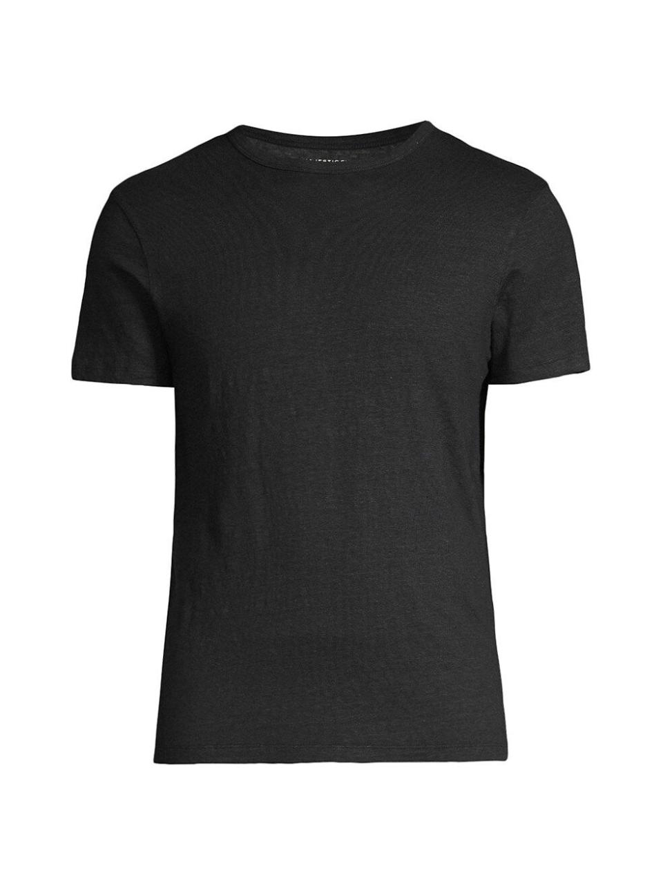 19) Majestic Filatures Stretch Linen Crewneck T-Shirt