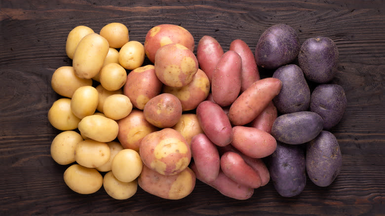 Different types of potatoes