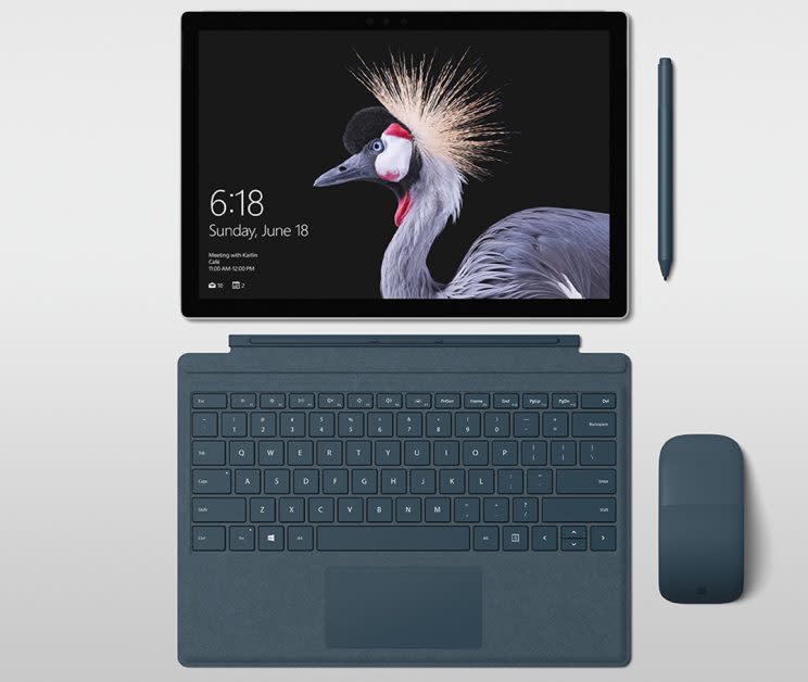 Microsoft Surface keyboard with fabric.