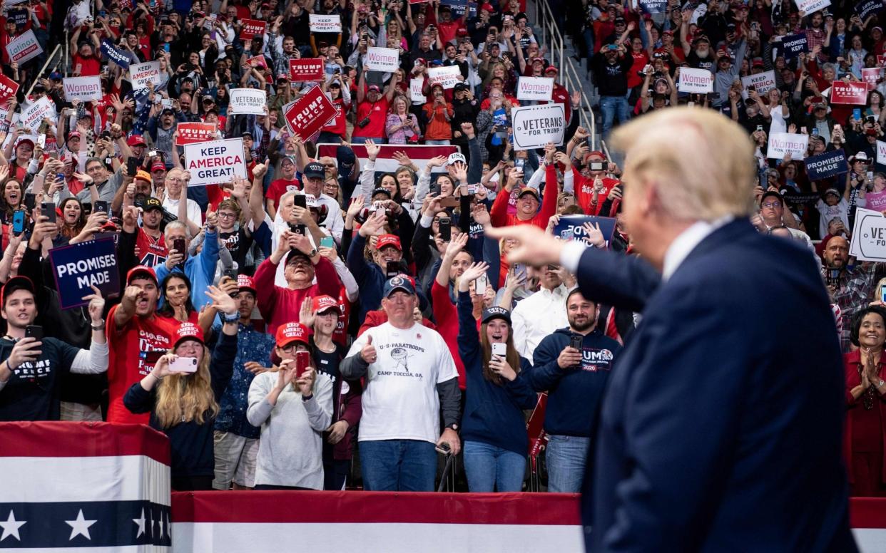 Trump's rallies are a key part of his re-election strategy - GETTY IMAGES