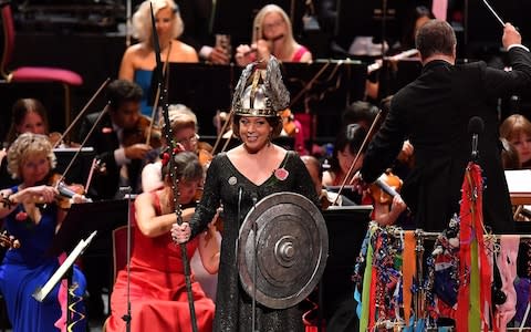 Nina Stemme performing Rule Britannia at the Last Night of the Proms, 2017 - Credit: Chris Christodoulou/BBC