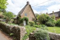 <p>This Grade II listed, detached property<span> is in need of refurbishment but offers the opportunity to own an idyllic country cottage. Dating back to 1716, the home has</span> two bedrooms, flagstone floors, exposed beams, stonework, a spiral <a rel="nofollow noopener" href="http://www.housebeautiful.co.uk/renovate/build/advice/a919/interior-staircases-design-ideas/" target="_blank" data-ylk="slk:staircase;elm:context_link;itc:0;sec:content-canvas" class="link ">staircase</a>, an inglenook fireplace, and a detached stone store.</p><p><em>This property is available for £250,000 through <a rel="nofollow noopener" href="http://search.savills.com/list#/r/detail/gbbarsbas160129" target="_blank" data-ylk="slk:Savills;elm:context_link;itc:0;sec:content-canvas" class="link ">Savills</a>.</em></p>