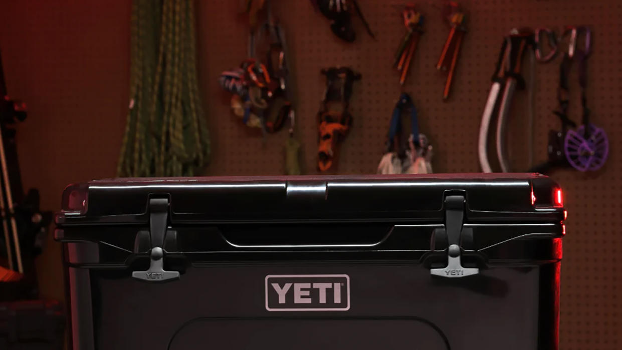  Yeti Cooler in garage. 