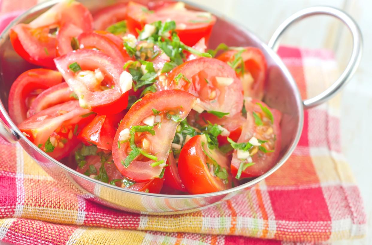 Bowl of tomato salad