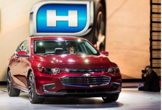 2016 Chevrolet Malibu Hybrid launch - 2015 New York Auto Show