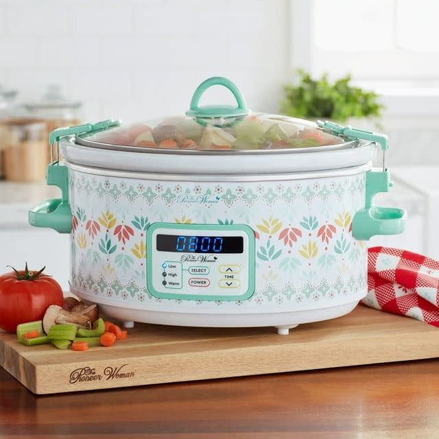 <p><a href="https://go.redirectingat.com?id=74968X1596630&url=https%3A%2F%2Fwww.walmart.com%2Fip%2FThe-Pioneer-Woman-Meandering-Geo-6-Quart-Digital-Slow-Cooker%2F495346585&sref=https%3A%2F%2Fwww.thepioneerwoman.com%2Fholidays-celebrations%2Fgifts%2Fg33985357%2Fbest-gifts-for-mom%2F" rel="nofollow noopener" target="_blank" data-ylk="slk:Shop Now;elm:context_link;itc:0;sec:content-canvas" class="link ">Shop Now</a></p><p>The Pioneer Woman Meandering Geo 6-Quart Digital Slow Cooker</p><p>walmart.com</p><p>$34.88</p><span class="copyright">Walmart</span>