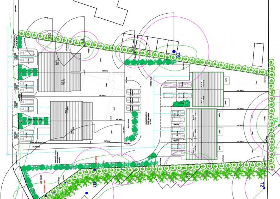 Isle of Wight County Press: The proposed site layout.