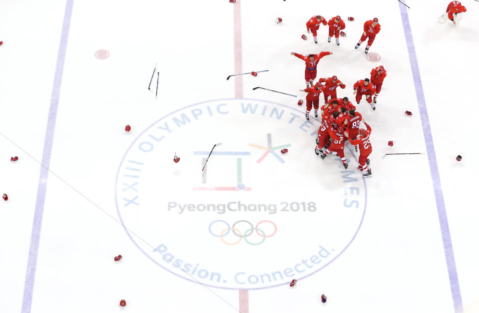 Olympic Athletes from Russia win gold medal game