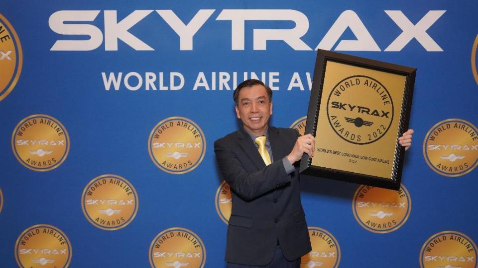 酷航再次榮獲 2022 年全球航空公司獎 Skytrax「最佳長途低成本航空公司」