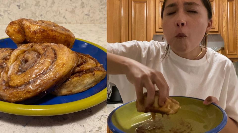 viral tiktok cinnamon rolls