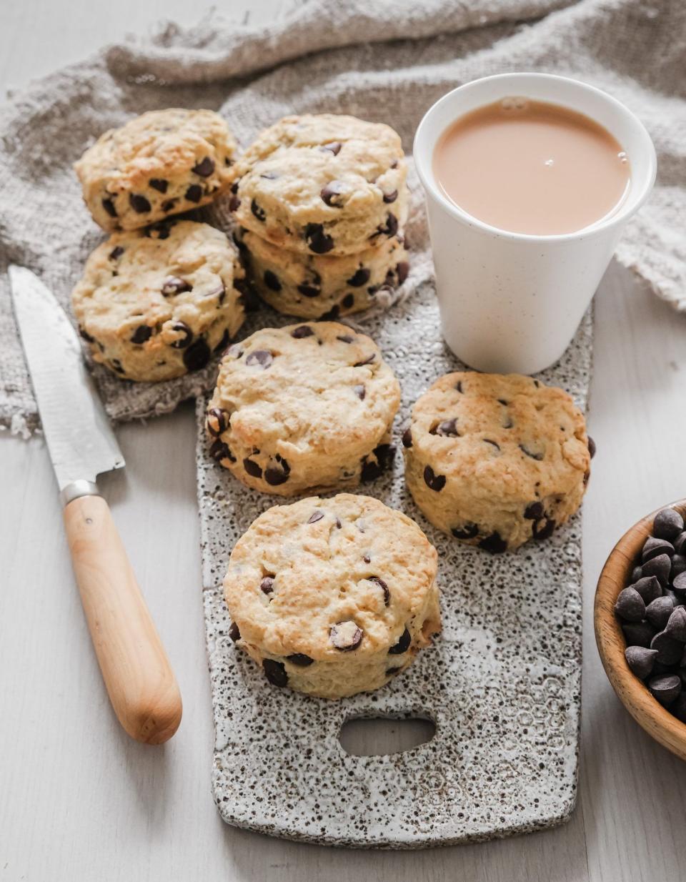 Scones aux pépites de chocolat