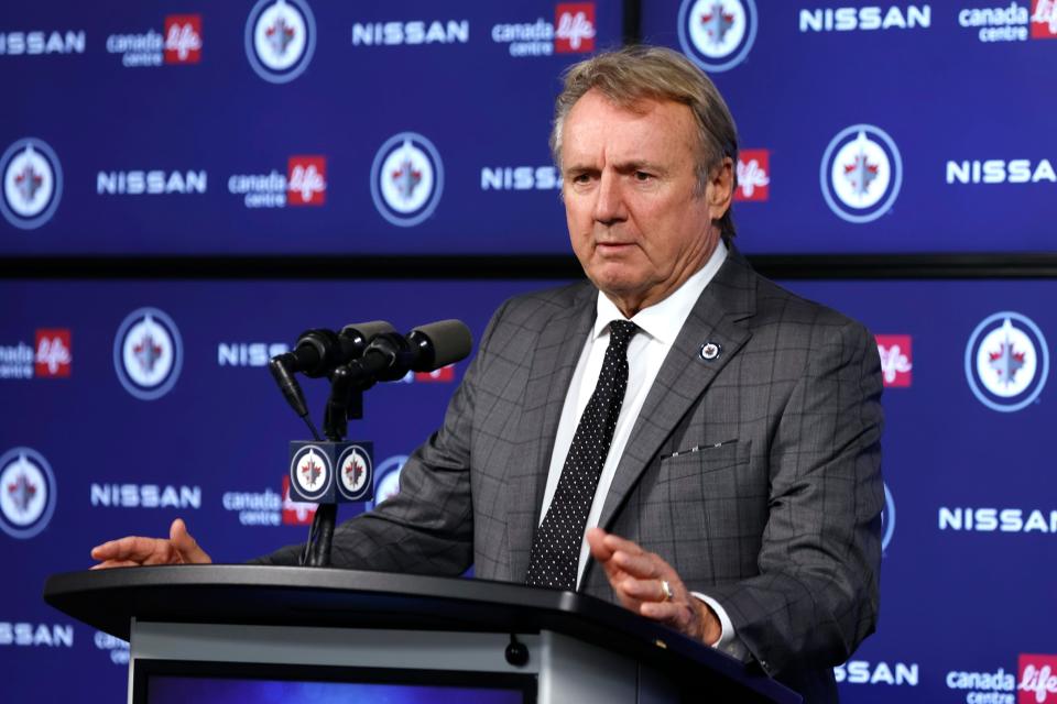 Winnipeg Jets head coach Rick Bowness