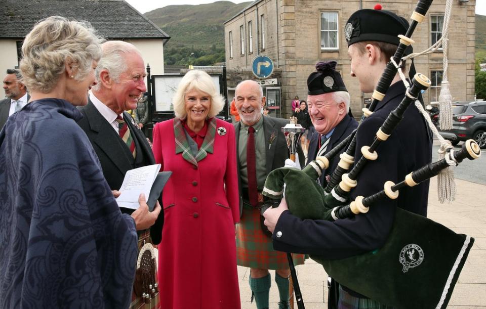 They enjoyed their day at the Isle of Skye, in the Highlands of Scotland (PA)