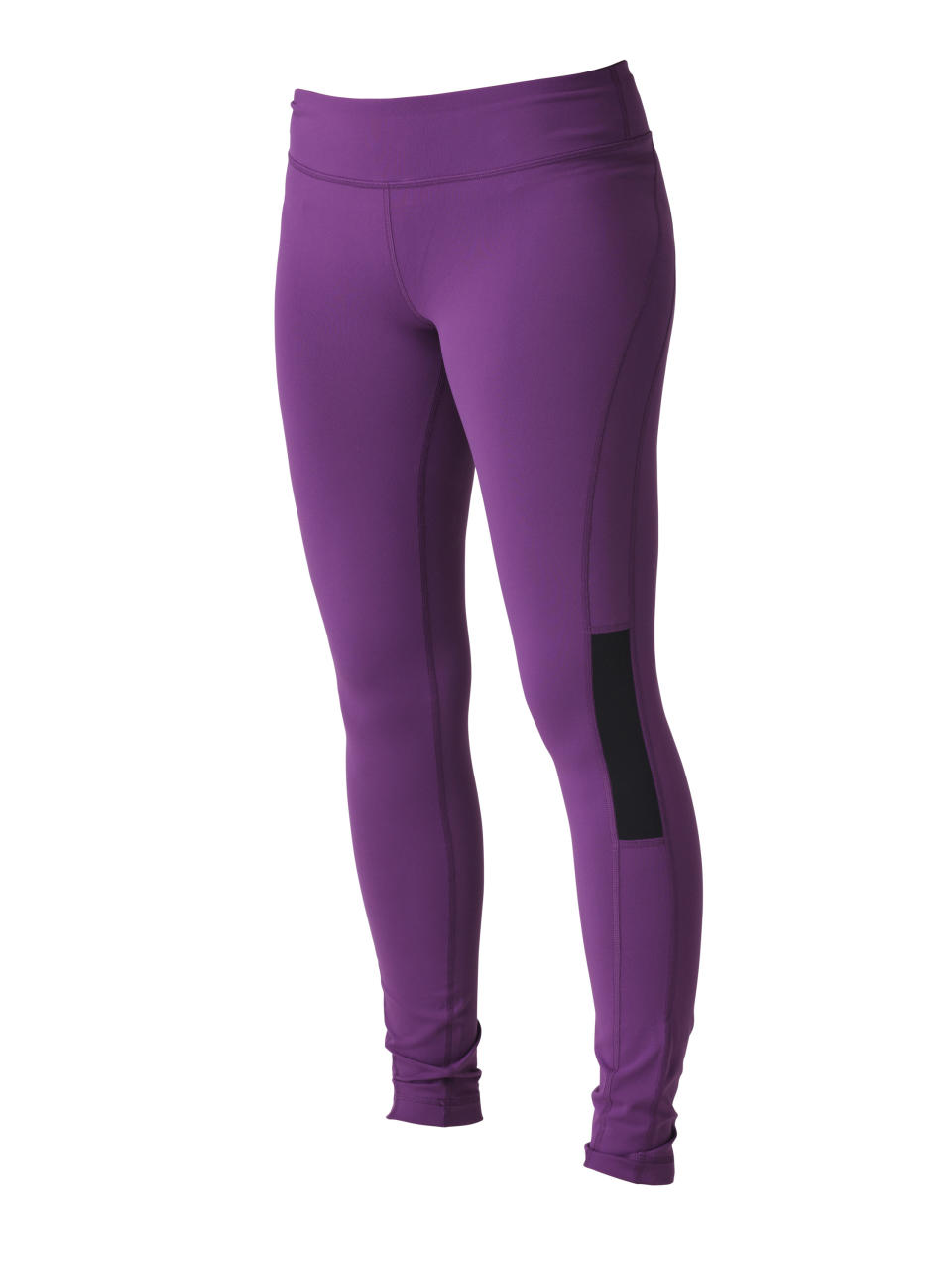 This product image released by Roxy Outdoor Fitness shows a women's standard tight with a contoured yoga-style waistband and flatlock seams in egg plant. Participation in mud runs and obstacle courses, such as the Warrior Dash or Tough Mudder, is growing by leaps and bounds. The right clothes and gear could be the difference in performance and comfort. (AP Photo/Roxy Outdoor Fitness)