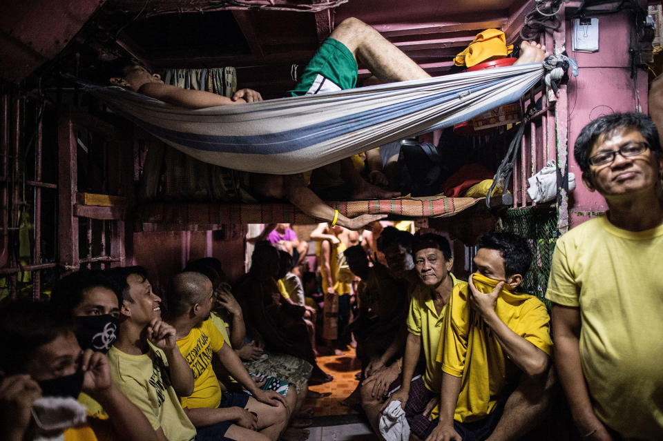 Photos reveal packed Quezon City Jail in the Philippines