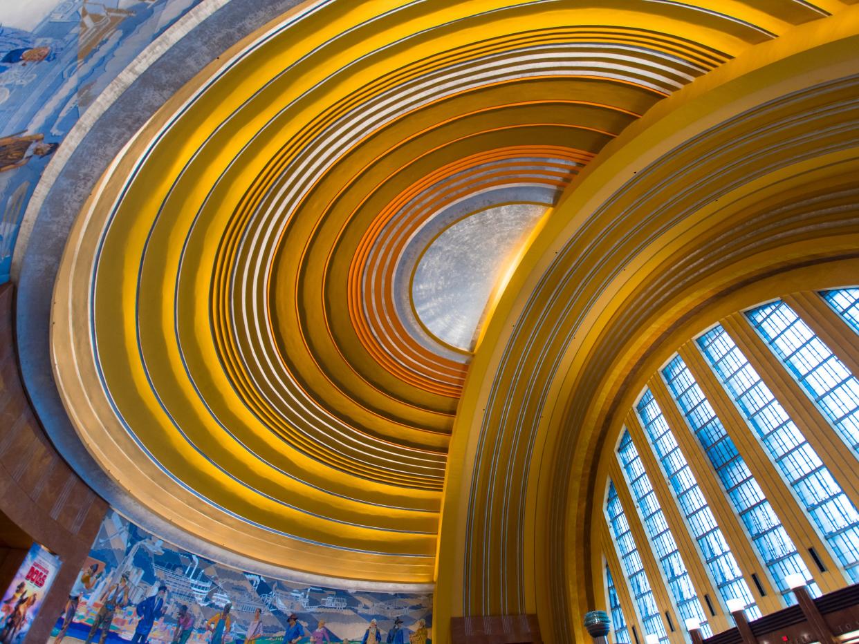 Cincinnati Union Terminal Rotunda ceiling