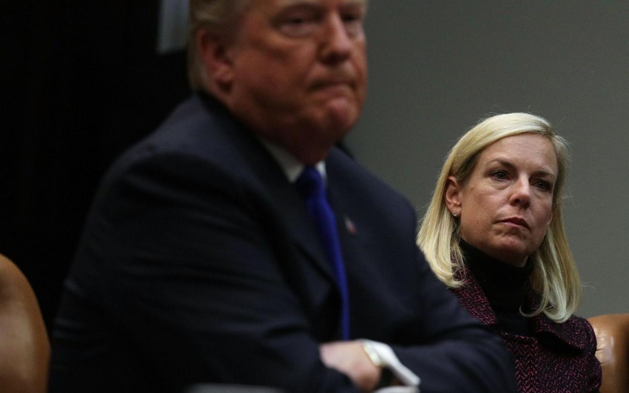 President Donald Trump and Homeland Security Secretary Kirstjen Nielsen - Barcroft Media