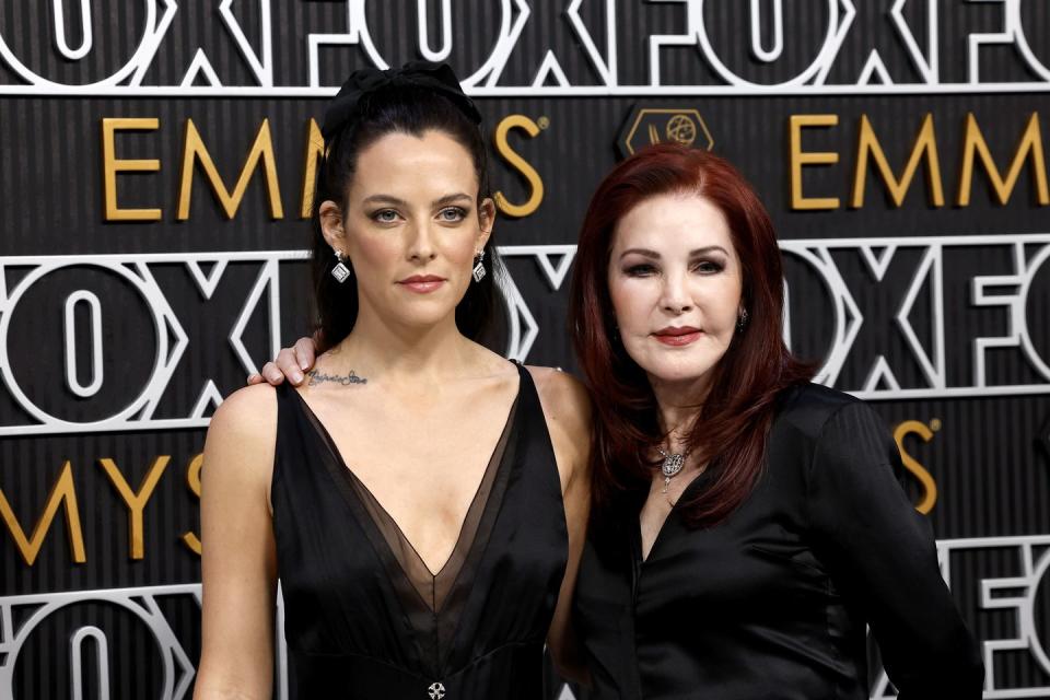 riley keough and priscilla presley emmy awards 2024