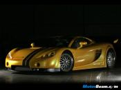 <b>Ascari A10 </b><br>The A10 uses BMW's S62 V8 engine which is a 5.0-litre unit producing 625 HP. 0 - 100 kmph comes up in 2.9 seconds, while top speed is 350 kmph.