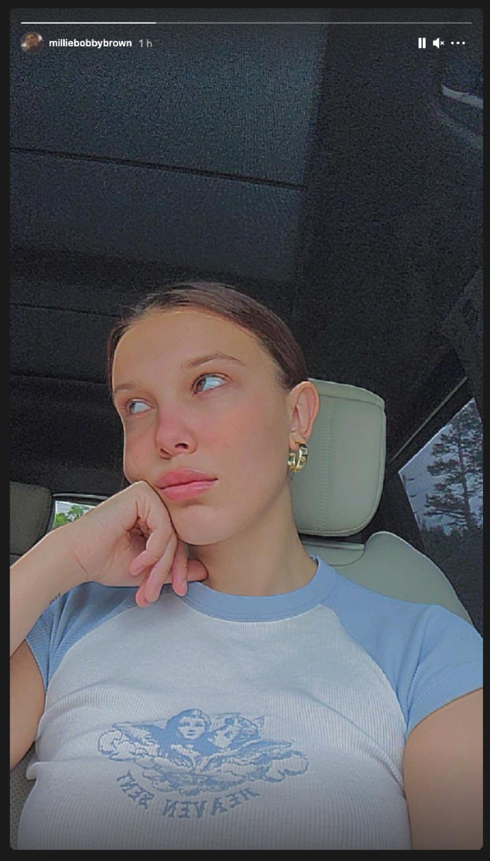 <cite class="credit">Screenshot. Courtesy of Millie Bobby Brown/Instagram @MillieBobbyBrown</cite>