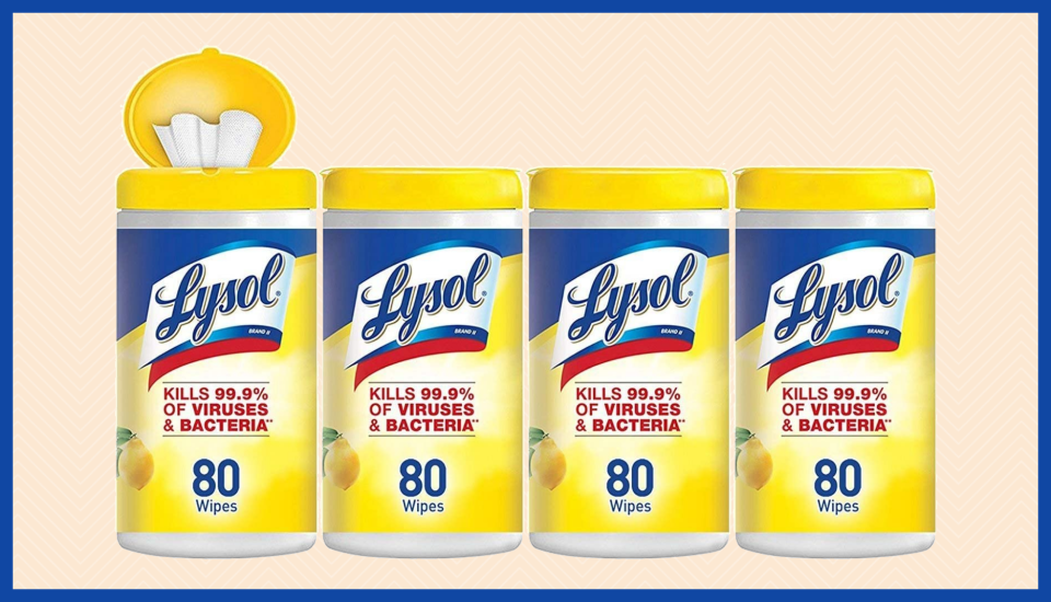 Now's your chance to stock up on Lysol Disinfecting Wipes without paying a fortune. (Photo: Amazon)