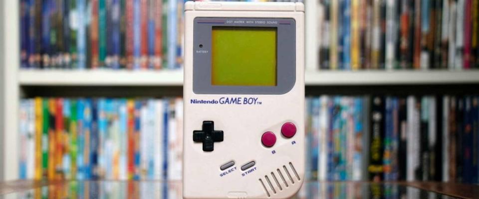 SAO PAULO, SP BRAZIL - SEPT 2nd, 2020: A retro hand held nintendo gameboy game boy original