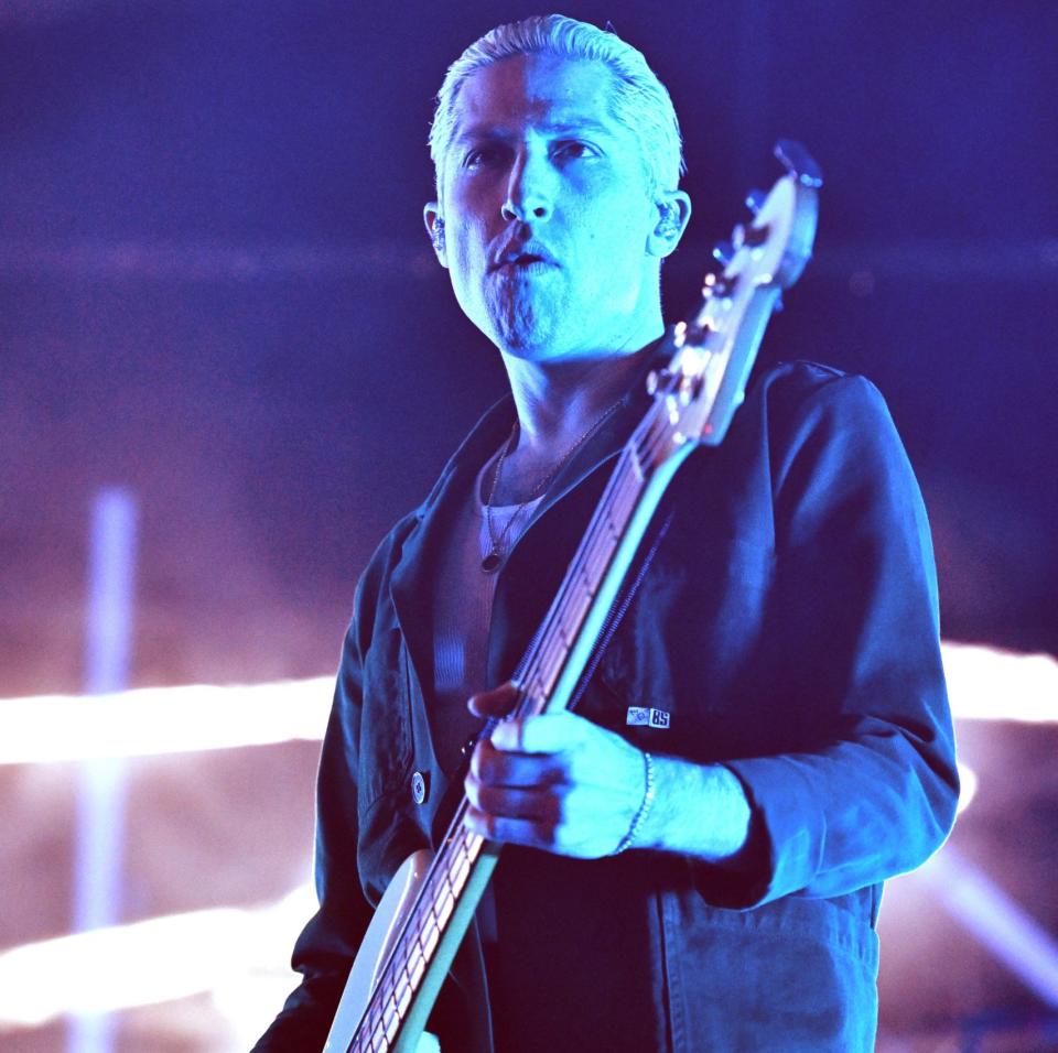 Bassist Michael Shuman at the O2 Arena