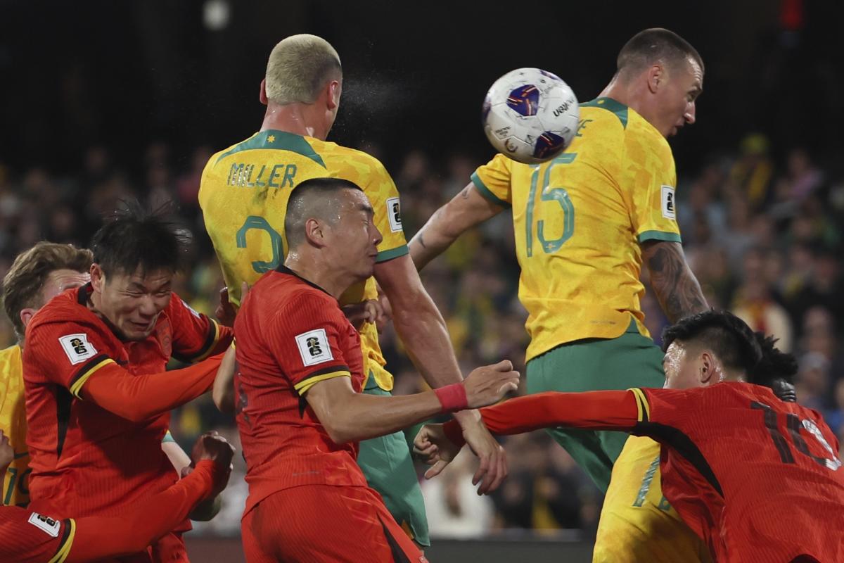 Australia revives World Cup hopes with 3-1 win over China