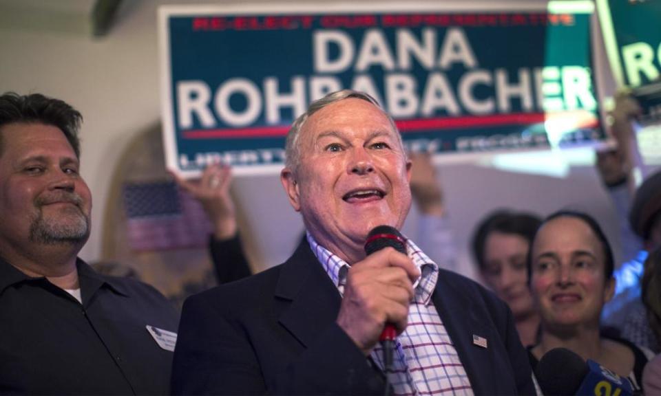 Dana Rohrabacher has denied climate change, and is a figure in Mueller’s Russia inquiry.