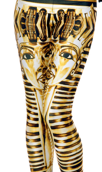 <div class="caption-credit">Photo by: blackmilkclothing.com</div><div class="caption-title">King Tut leggings, $71</div>Walk like an Egyptian. (Do you think the pharaohs imagined spending the afterlife on a couple of thighs?) <br>