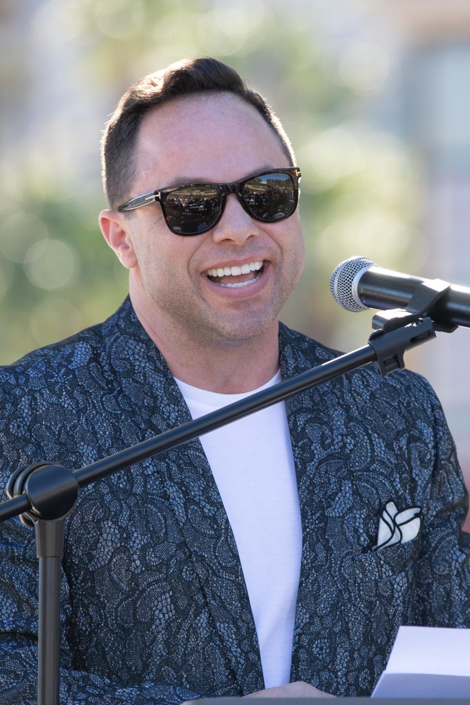 Paul Clowers speaks at Susan Stein's star unveiling ceremony, Jan. 30, 2024.