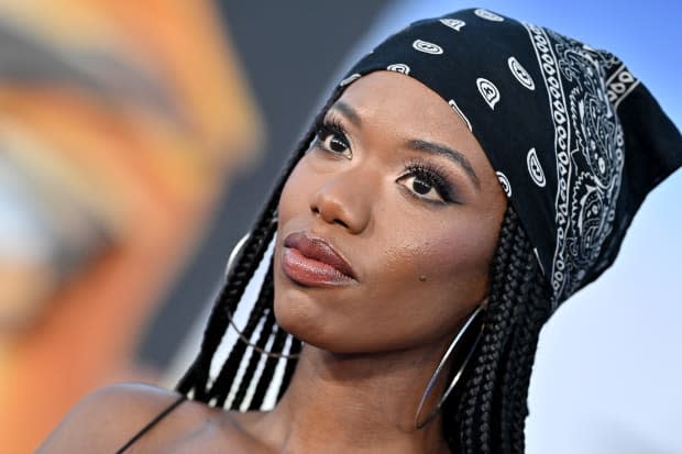 Xosha Roquemore, who will star as Leila Taylor in "Captain America: New World Order," attends the premiere of "Atlanta" Season 3 on March 24, 2022, in Hollywood.<p><a href="https://www.gettyimages.com/detail/1387597361" rel="nofollow noopener" target="_blank" data-ylk="slk:Axelle/Bauer-Griffin/Getty Images;elm:context_link;itc:0;sec:content-canvas" class="link ">Axelle/Bauer-Griffin/Getty Images</a></p>