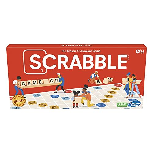 Scrabble Board Game, Word Game for Kids Ages 8 and Up, Fun Family Game for 2-4 Players, The Classic Crossword Game