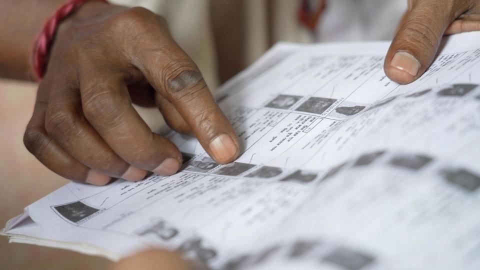 A voter's list in Assam