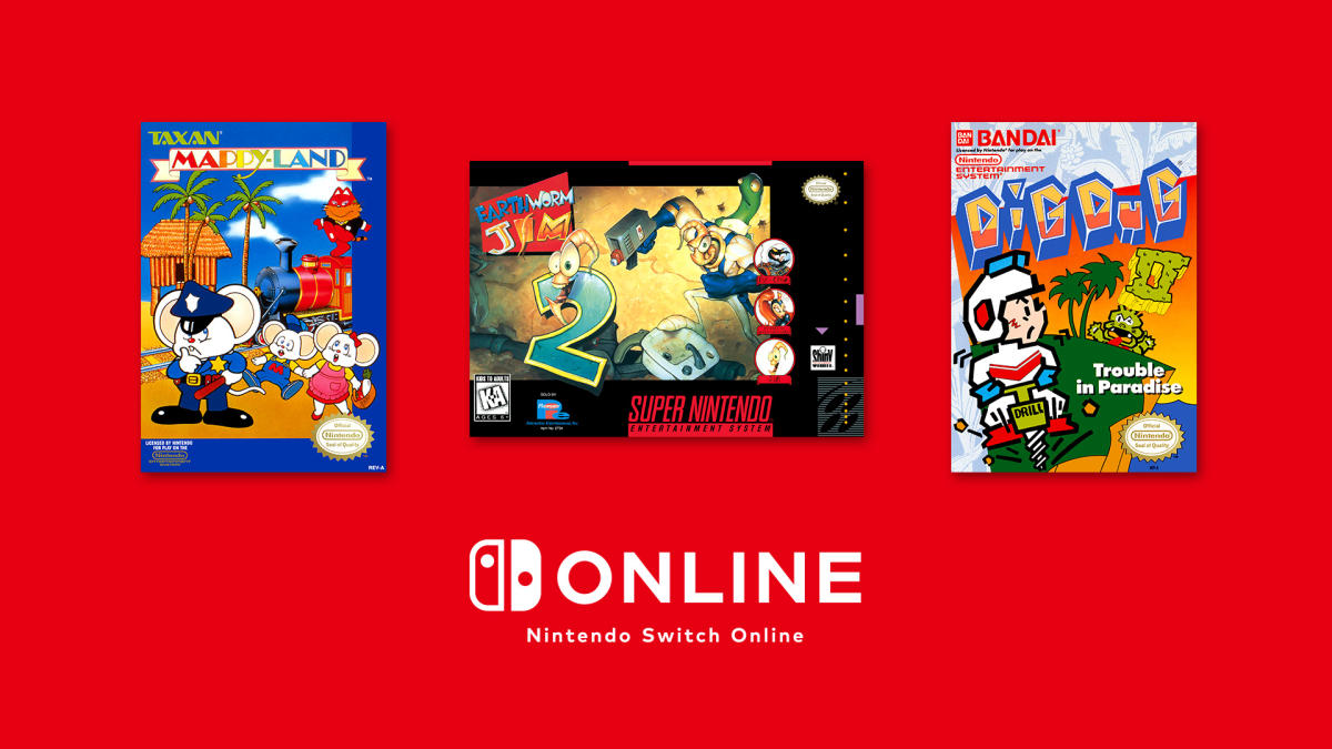 Mappy-Land,' 'Dig Dug II' and 'Earthworm Jim 2' come to Nintendo Switch  Online