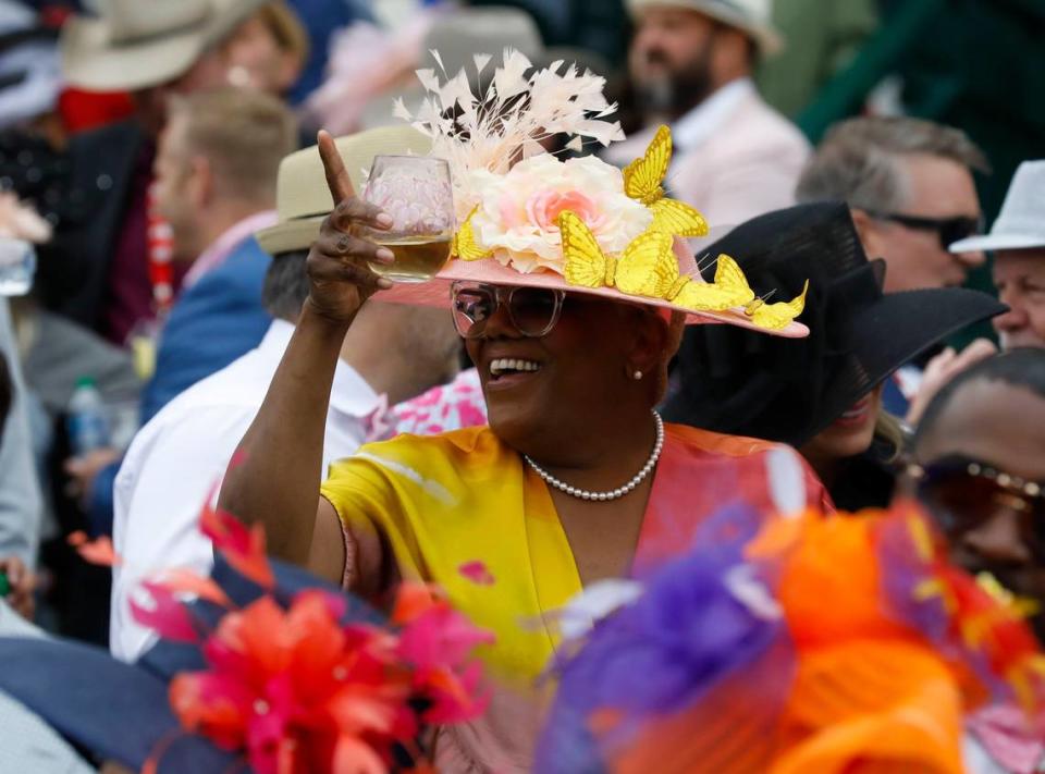 Fashion always comes first at the Kentucky Derby, but fans will want to be prepared Saturday for warm temperatures and chances of rain throughout the day. Amy Wallot/awallot@outlook.com