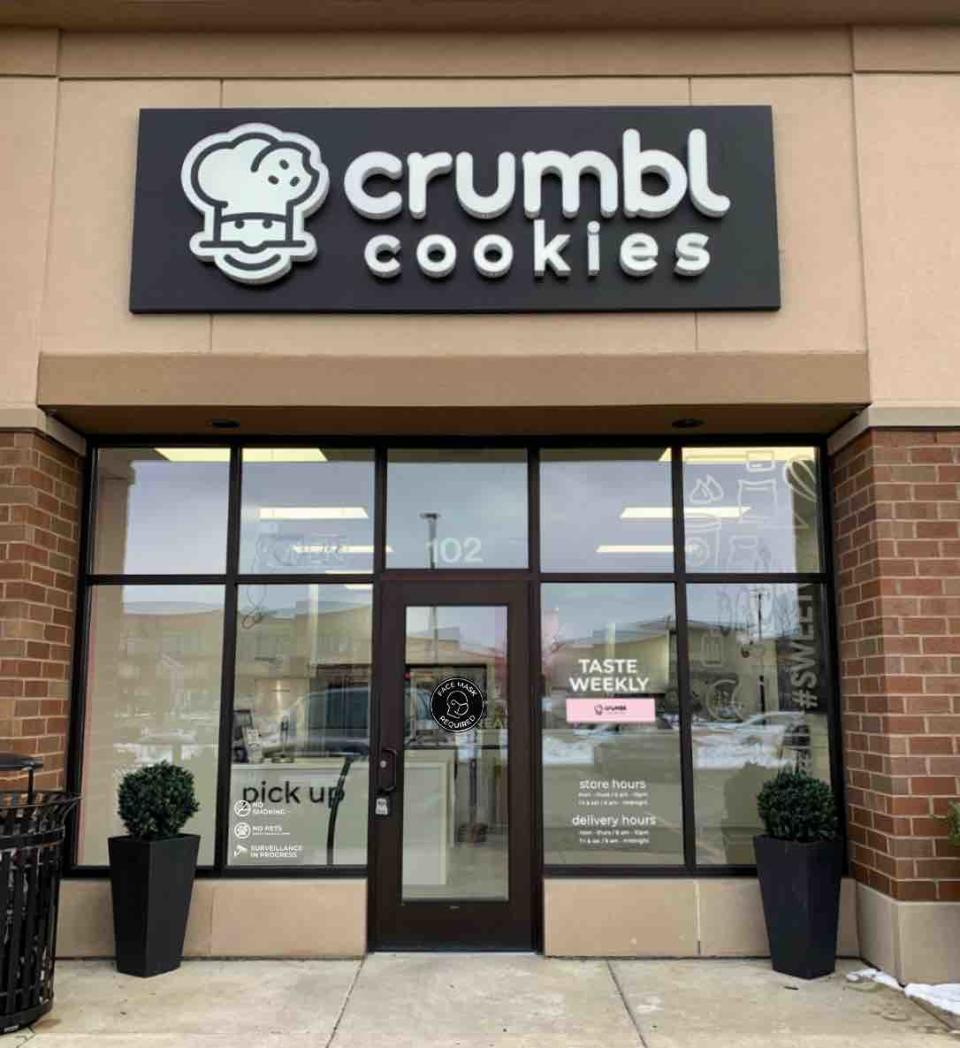 Crumbl Cookies storefront. A Crumbl Cookies outlet - the Trainer's Station Crumbl Cookies in Quakertown - is set to open next month.