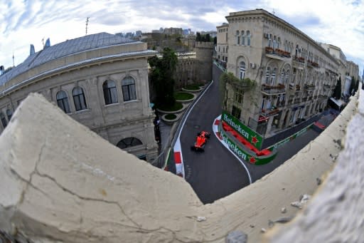 Sebastian Vettel relieved at getting away with a mistake to take pole for Ferrari in Baku