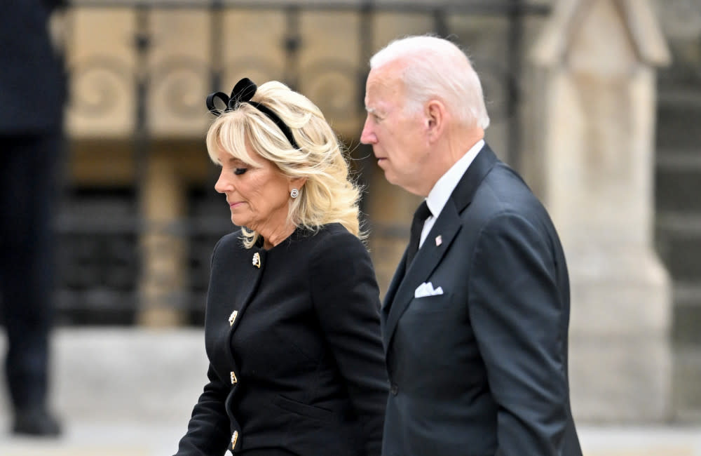 Jill Biden has mocked her husband’s straight-laced dress sense credit:Bang Showbiz