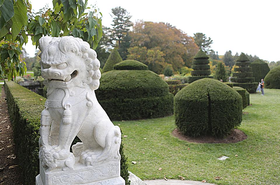 A view of the Topiary Gardens at Longwood Gardens in Kennett Square, Pa.