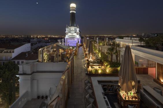 Enjoy drinks at the Radio ME roof terrace (ME Reina de Victoria)