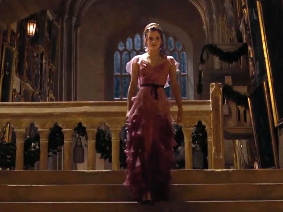 hermione yule ball gown harry potter