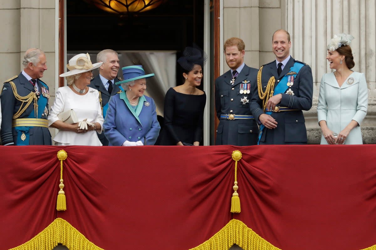 Prince Andrew on the Buckingham Palace balcony with his family in 2018 (Copyright 2018 The Associated Press. All rights reserved)
