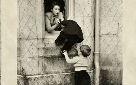 The Queen, Princess Anne and Prince Charles lark about at Balmoral in 1952 - Credit: Google Arts & Culture