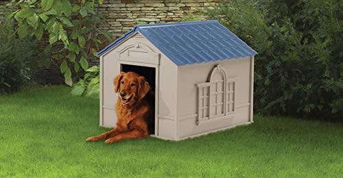 7) Outdoor Dog House with Door